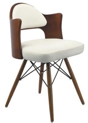 Modern New Design Wood and Leather Leisure Chair Bar Stool