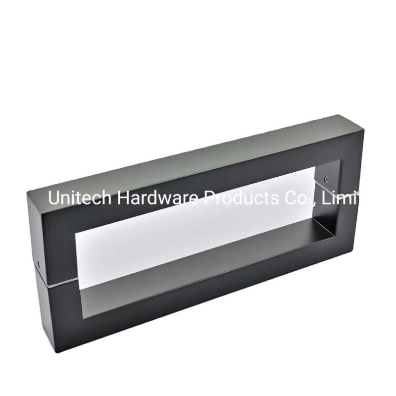 Black Color Glass Door Handle Cabinet Glass Door Pull Handle