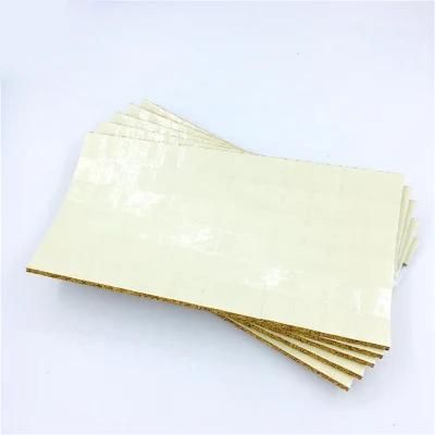18*18*3+1mm Insulating Glass Shipping Distance Separator Pads Cork with Cling Foam