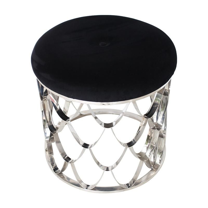 Nordic Modern Round Mini Metal Coffee Table Tables with White Marble