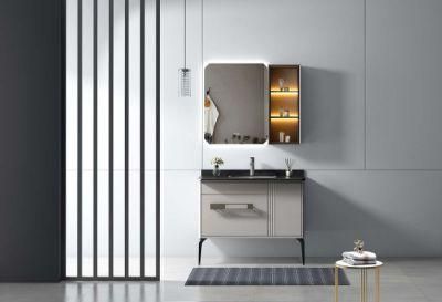 European Style Bathroom Furniture LED Mirror Bathroom Cabinet