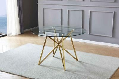 Home Furniture Clear Glass Top Coffee Table