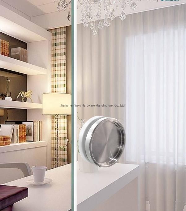 Bathroom Hardware Polished Brass Sliding Glass Door Round Handle