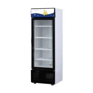 Flat Glass Door No Frost Commercial Upright Display Chiller Showcase
