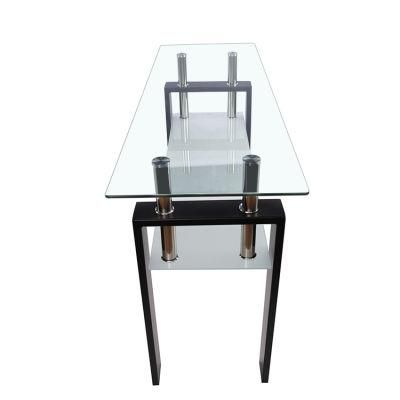 Factory Price Side Table Modern Tempered Glass Mirrored Coffee Table