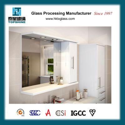 Frameless Wall Mounted Bathroom Mirror for Hotel Room