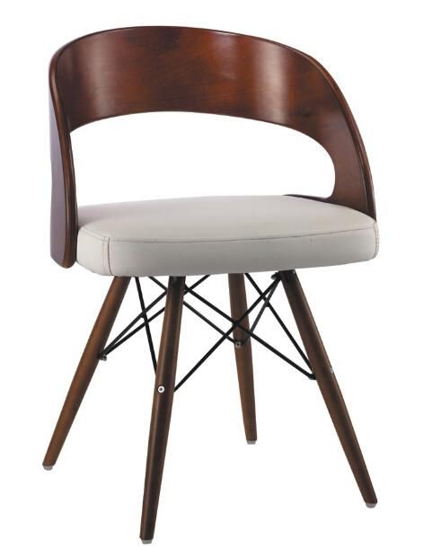 Modern New Design Wooden and Leather Leisure Chair Stool