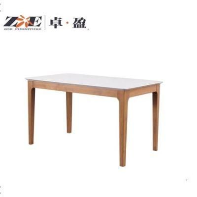 Modern Home Furniture Small Size Rubber Wood Dining Table