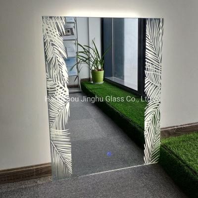 Hotel Decor Wall Mounted Illuminated Lighted Bathroom Mirror