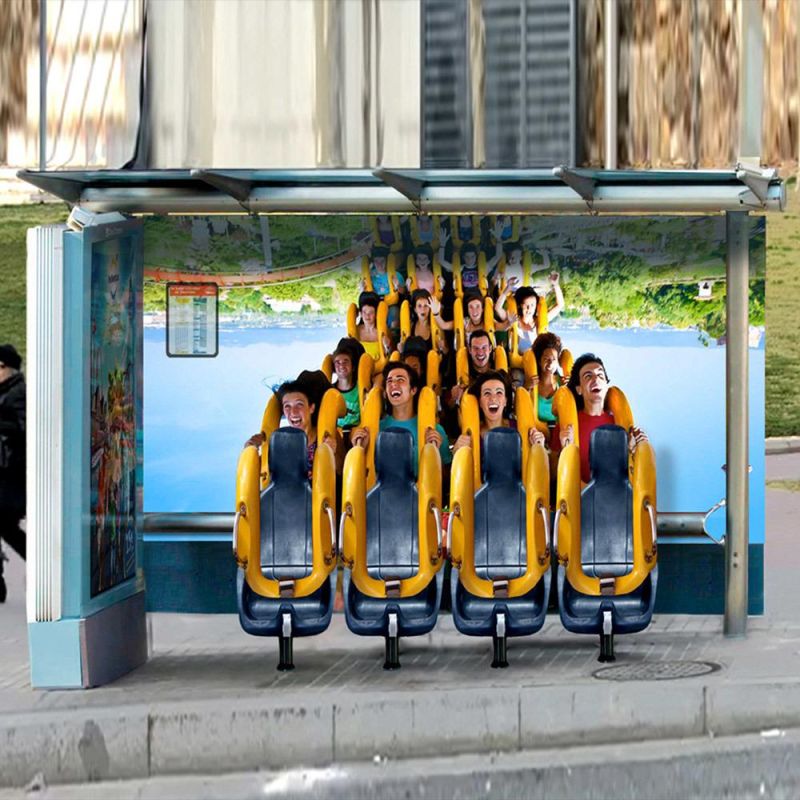 Outdoor Street Furniture Bus Stop Shelter for Sale