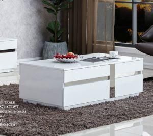 MDF Stainless Steel Living Room Center Side End Tea Coffee Table Tempered Glass Modern Home Furniture