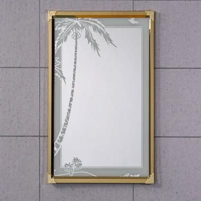 Wall Mounted Framed Bathroom Mirror for Hotel Decoration