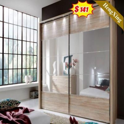 Nordic Style High Quality Cheap Price Wooden Bedroom Set with Wardrobe