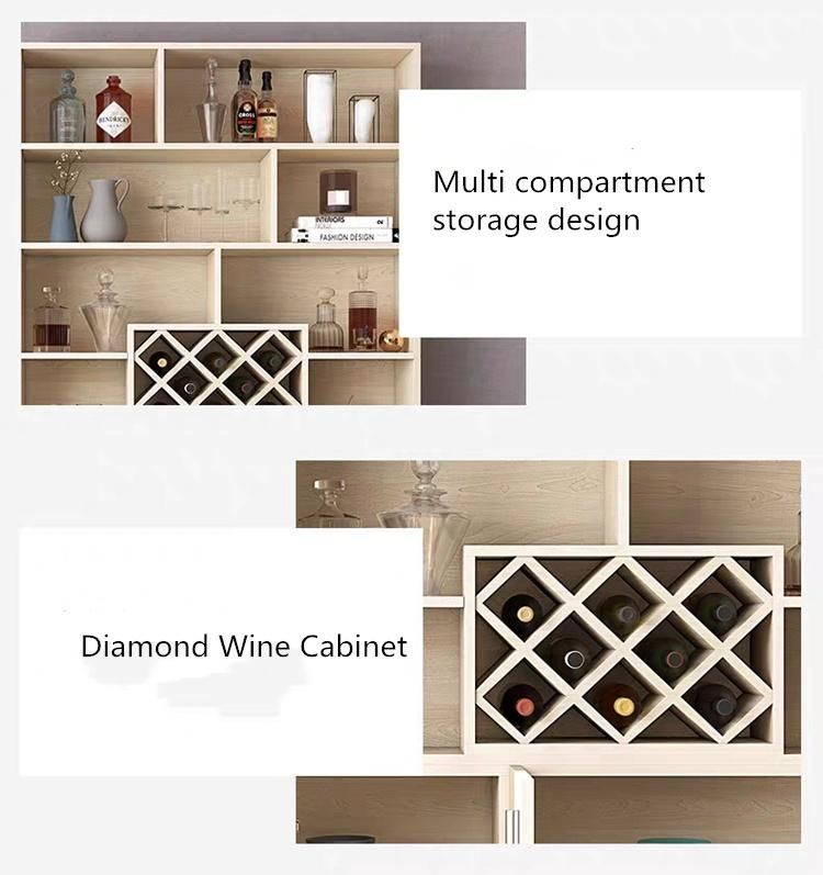 American Light Luxury Living Room Dining Side Cabinet Wine Cabinet Cabinet Home Dining Room Side Cabinet Decorative Locker