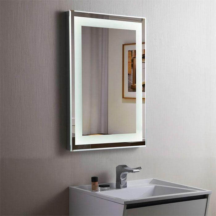 Home Decoration Wall Mounted Black Metal Framed Bathroom Mirror Bath Mirror