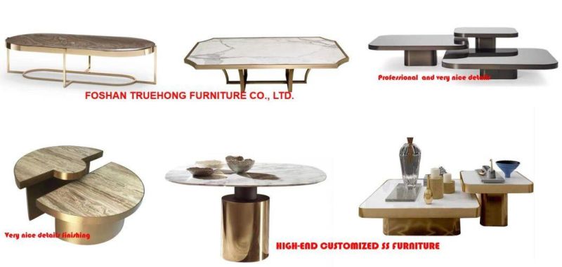 Newest Modern Simple Style Glass Top Marble Top Tea Center Coffee Table Hotel Table Furniture