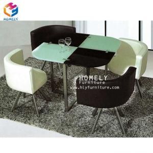 Home Dinning Table Set/Dining Room Furniture/Glass Marble Dining Table