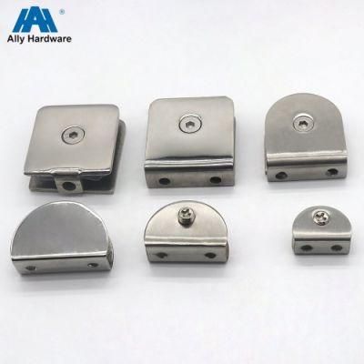 Bathroom Mirror Glass to Wall Stainless Steel Shower Glass Clamps