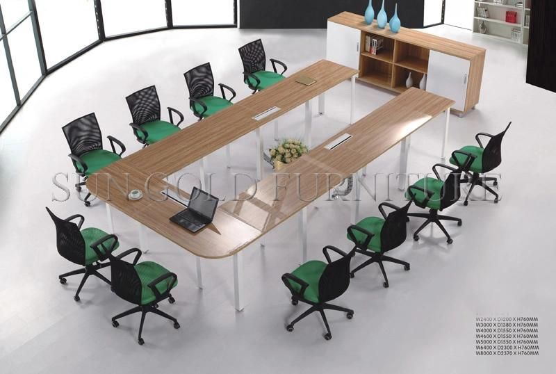 Modern Office U Shaped Conference Tables Wood Meeting Room Training Table (SZ-MTT096)