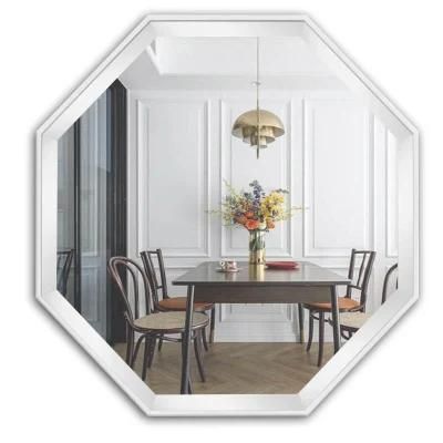 Octagon Decor furniture Beveled Entrance Plain Makeup Mirror Wall Mounted