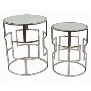 Living Room Tea Table Combination Multi-Function Round Console Table