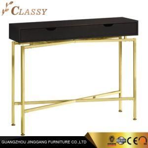 Modern Luxury Villa Living Room Hotel Metal Console Table with Paperboard File Drawers