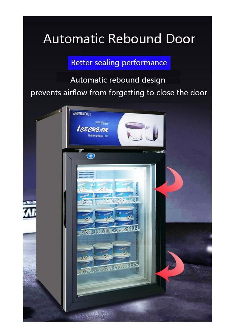 Factory Price Popular Vertical Refrigerated Display Cabinet Cold Deep Cooling -Cxld-58