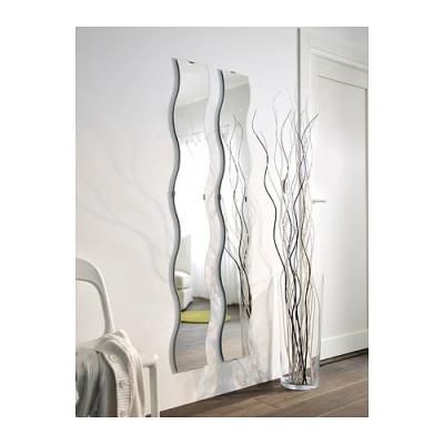 China Waterproof Wall Mounted Long Wavy Shaped Mirror