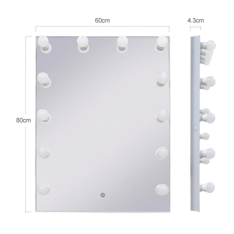 Illuminated LED Glass Wall Mirror for Hotel Bedroom Furniture