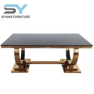 Living Room Furniture Glass Table Big Dining Table Wood Table