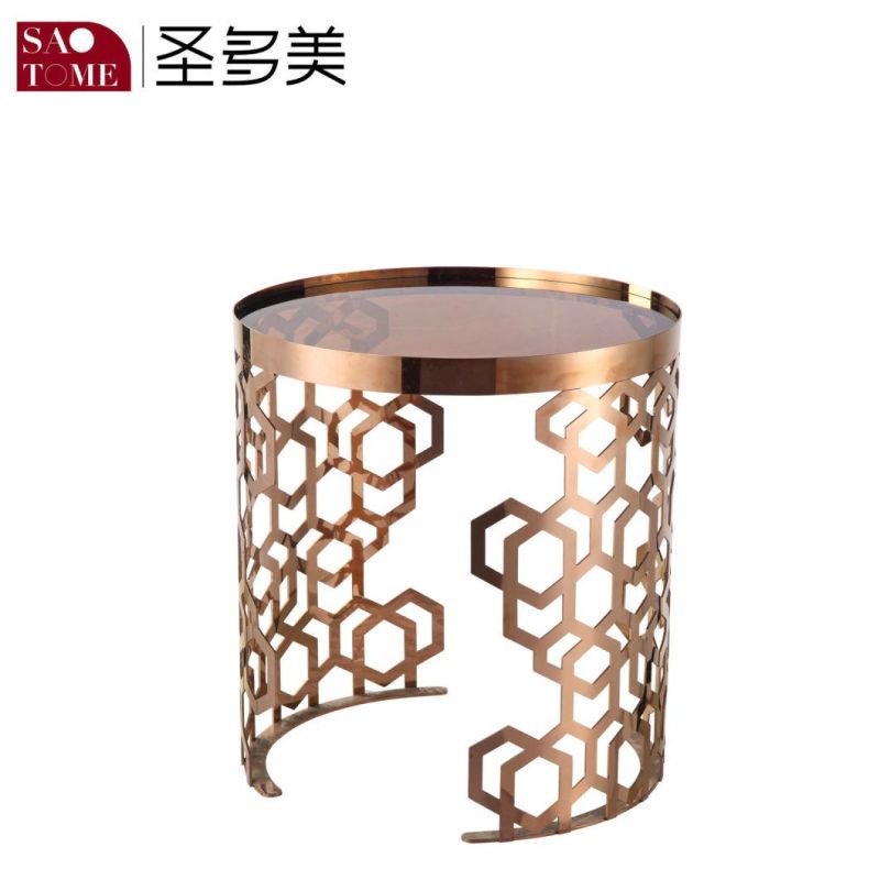 Modern Popular New Stainless Steel Glass End Table