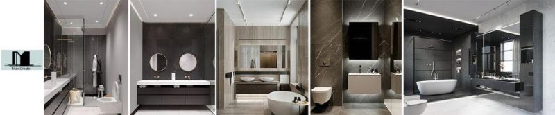 Pengbo Linen Design Oak Bathroom Vanity Mirror Cabinet Bathroom Vanity with Sink