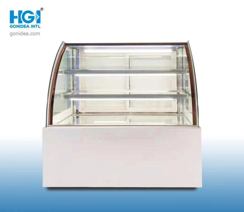 1200mm Commercial Display Chiller Glass Door Bakery Display Cabinet Cake Showcase Hcs-12