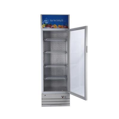 268L Solar Display Cooler with One Glass Door Cabinet Refrigerator