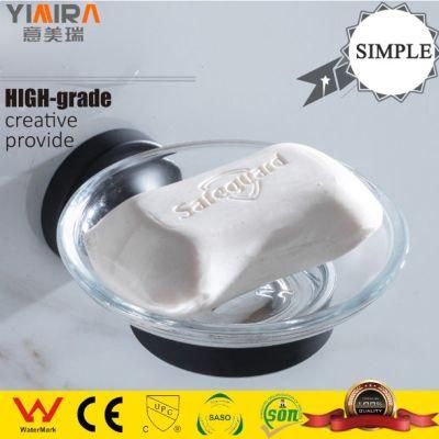 Quality 304 Stainless Steel Soap Holder with Glass Mr-S1007b