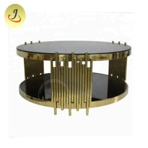 Modern Furniture Stainless Steel Golden Color Coffee Side Table
