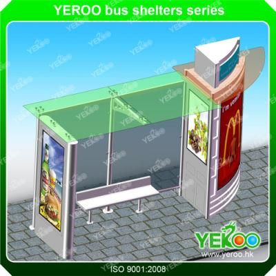 Stainless Steel Bus Stop Shelter for Sale