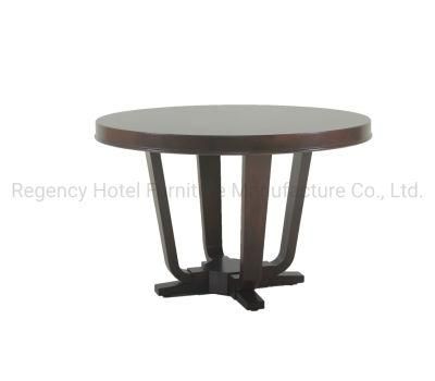 Wholesale Wood Furniture Round Dining Table and Chairs Dining Furniture for Hotel Use
