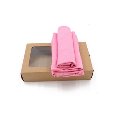 Shiny Microfiber Cleaning Cloth Microfibre Glass Cleaning Towel