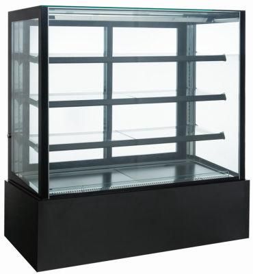 Flat Glass Showcase Display Refrigerator Cold Food Bars Cake Chiller Display