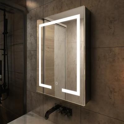 Bluetooth LED Toilet Cosmetic Storage Mirror Box 0666