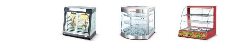 China Food Warmer Showcase with Light Box (HW-660B)