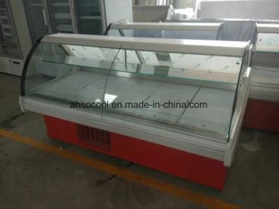 Glass Door Red Meat Merchandiser Showcase with LED Light