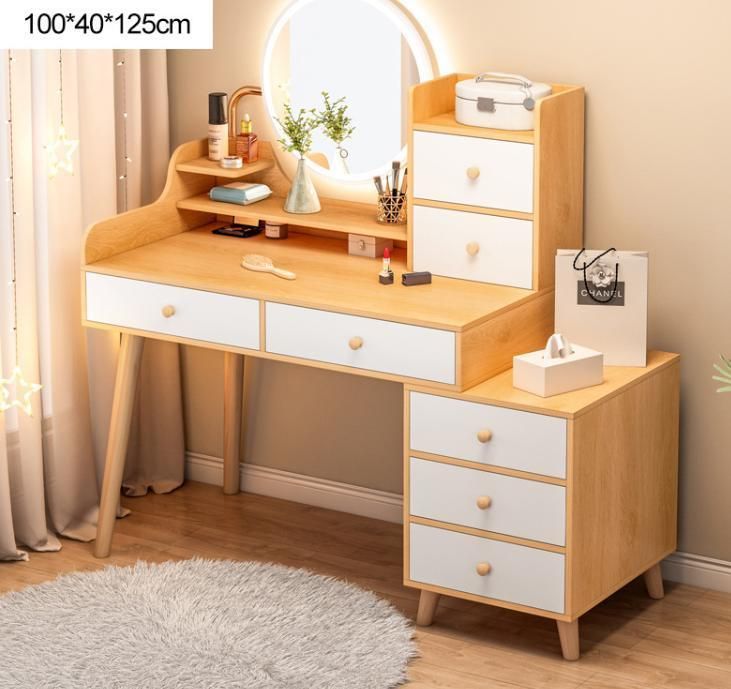 Modern Wholesale Makeup Table MDF Cabinet Dresser Dressing Table Furniture