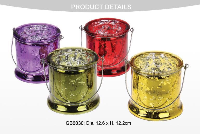 Wholesale Luxury Gold Mercury Glass Candle Holders