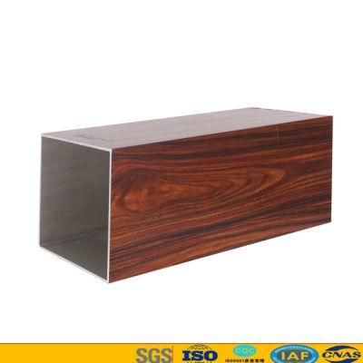 Powder Spray Coating Aluminum Profile/Reality Wood Grain Aluminium Profile