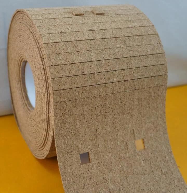 Adhesive Glass Cork Pads 18*18*4mm on Rolls