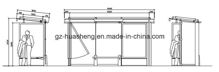 Bus Shelter for Public Display (HS-BS-D007)