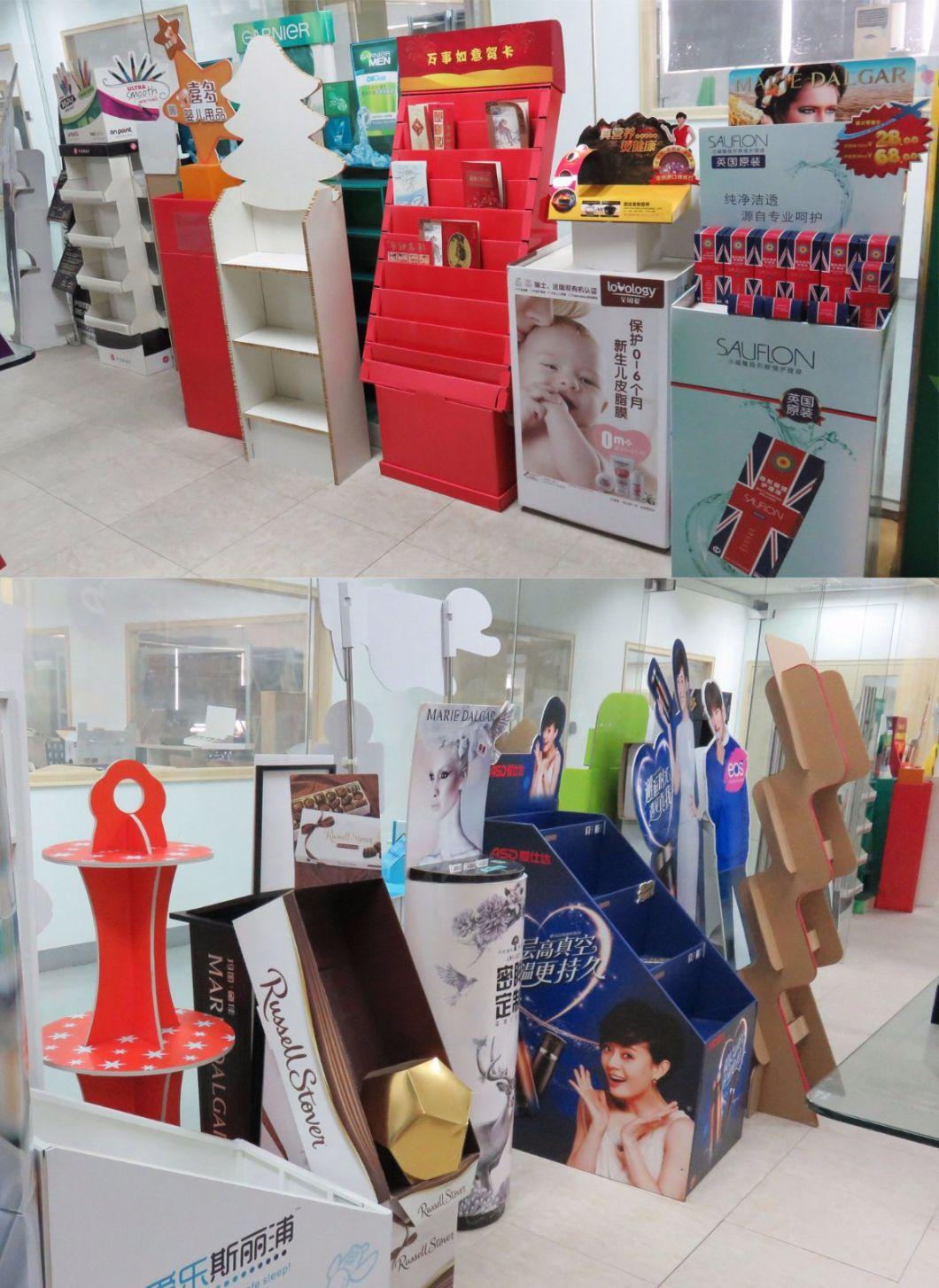 Paper Cardboard Glass Cup Display Shelf