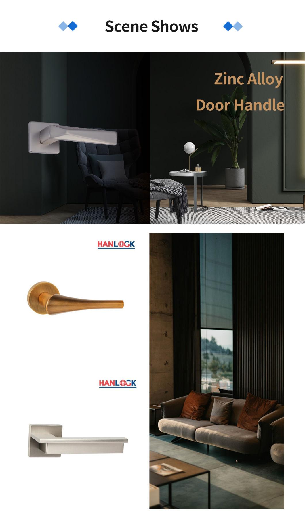 High Quality Main Interior Wood Door Handle with Luxury Design